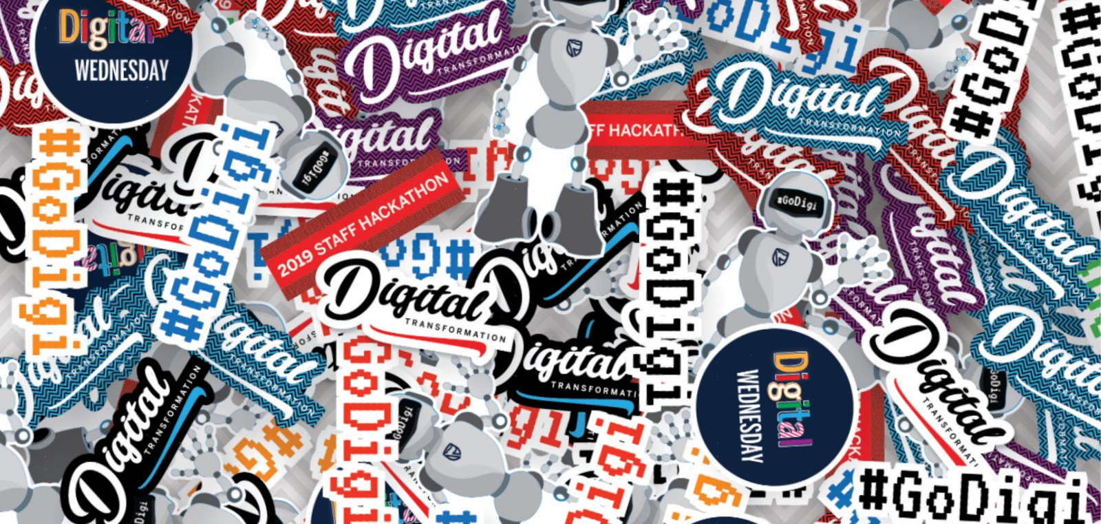 Stanbic Bank GoDigi identity sticker wall